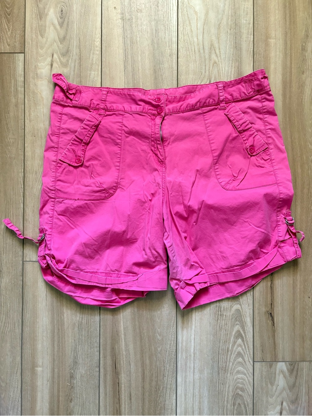 Women's Hot Pink Casual Shorts